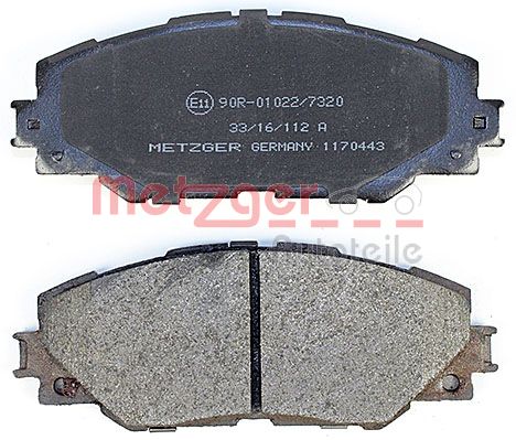 METZGER 1170443 GREENPARTS Bremsbelagsatz, Scheibenbremse